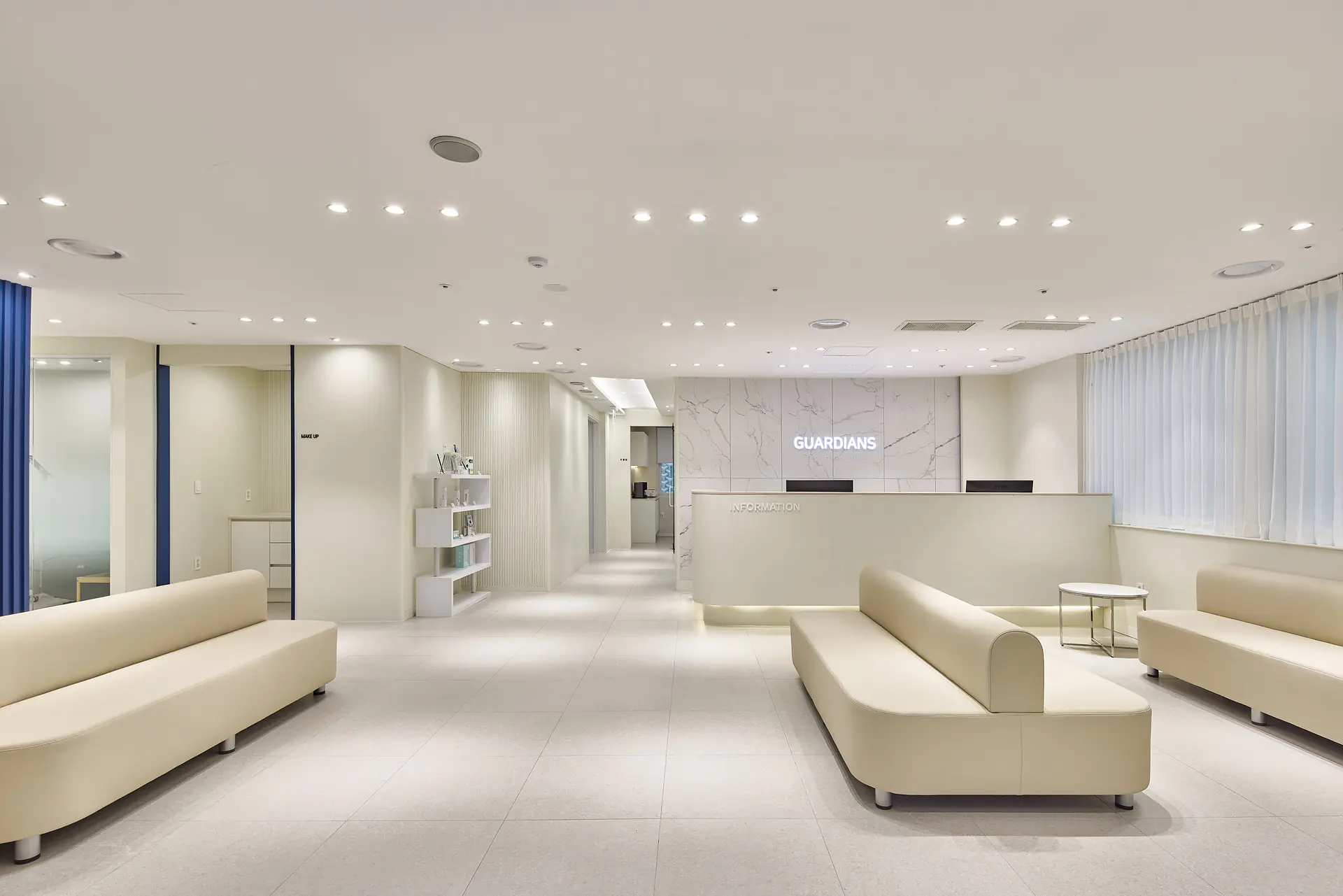 Reception lounge at Guardians Dental