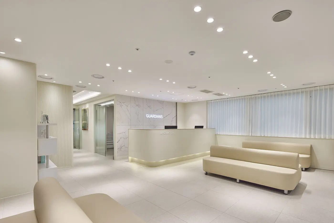 Reception desk at Guardians Dental